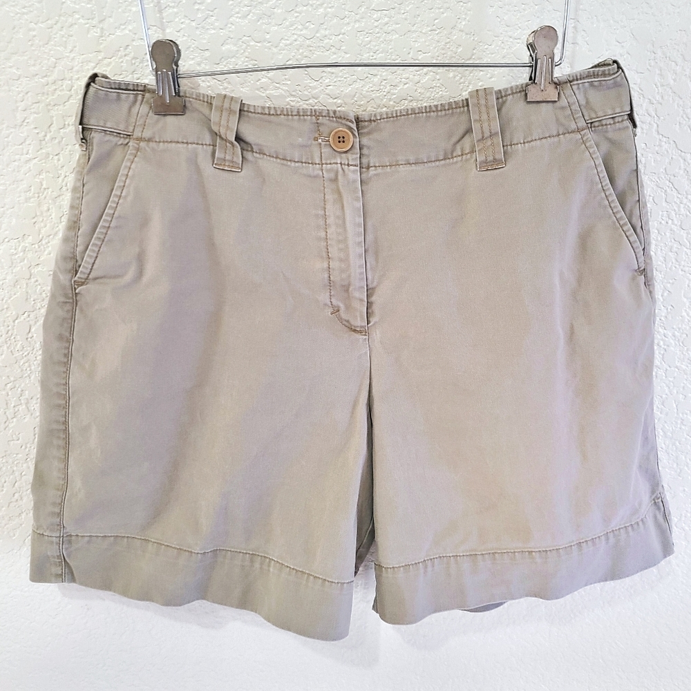 Vintage Talbots Stretch Fit Cargo Brown High Rise Shorts